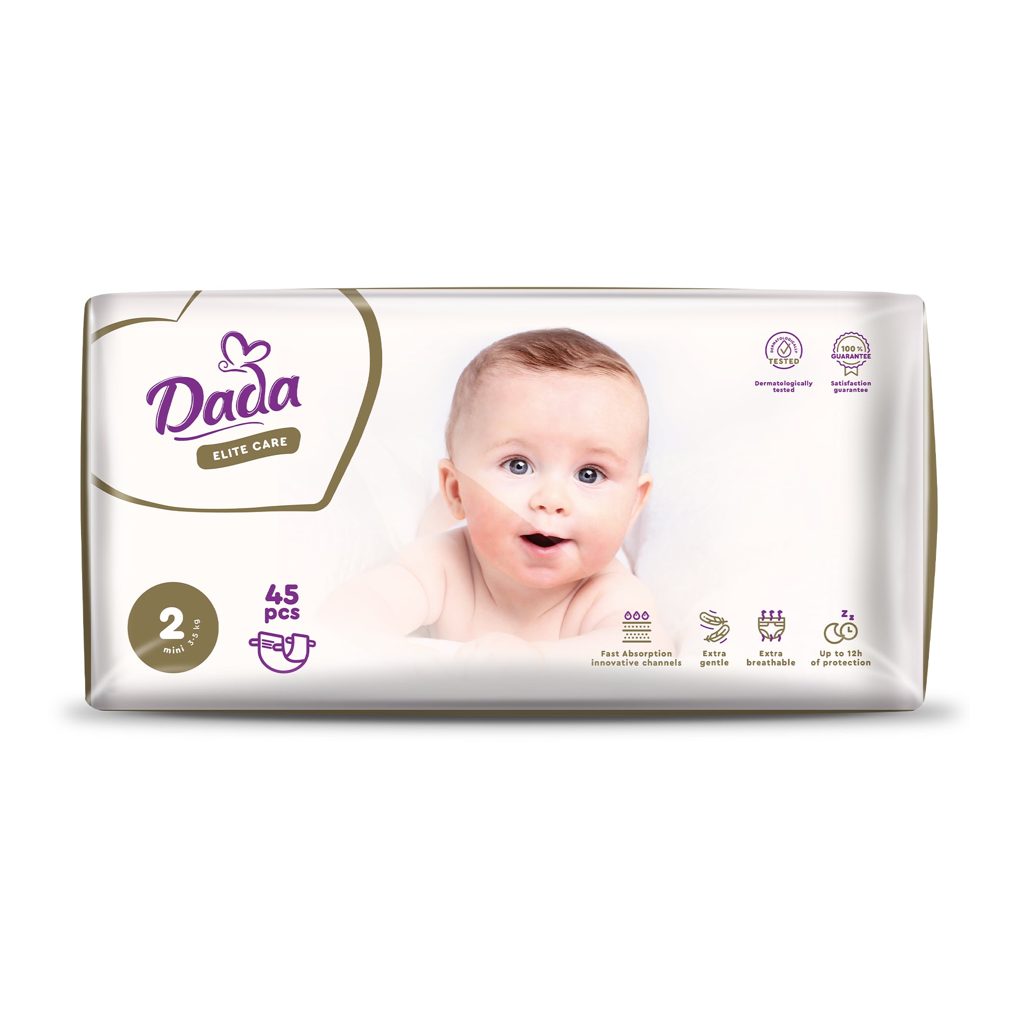 Підгузки Dada Elite Care Mini розмір 2 (3-5 кг), 45 шт